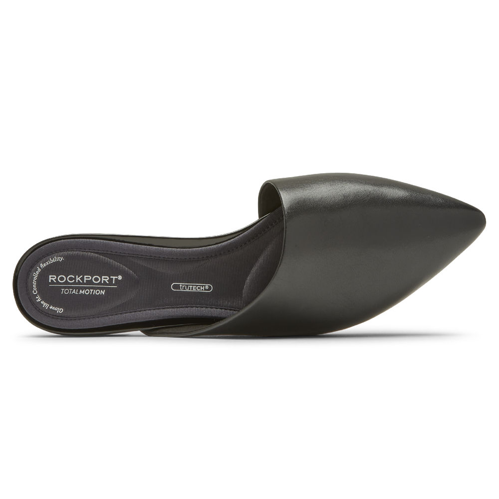 Rockport Singapore Womens Mules - Total Motion Zuly Asymmetrical Black - ZO3561482